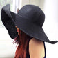 Beach Hats for Women Big Straw Wide Brim Summer Hat Floppy Foldable Roll up Cap Sun Hat UPF 50+