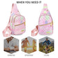 Small Sling Bag For Women Men Casual Crossbody Sling Backpack