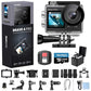Brave 4 Pro Action Camera 4K with 256GB MicroSD U3 Card Bundle