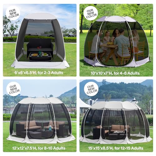 6'x 6' Pop Up Screen House Tent