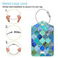 Luggage Tags Privacy Cover ID Label for Travel Bag Suitcase (2 Count)