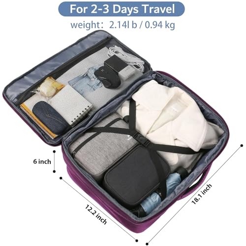 Purple Carry on Backpack for Women