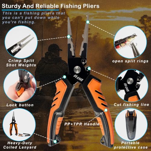 7 PCS Fishing Pliers Tool Kit