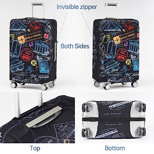 Travelkin Luggage Covers For Suitcase Tsa Approved Suitcase Cover Protector