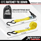 8 PK Ratchet Tie Down Straps (8 Count)