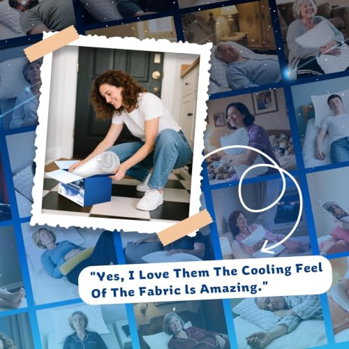 Cooling Side Sleeper Pillow for Neck and Shoulder Pain