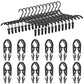 24 Pieces Folding Travel Hangers Foldable with Clips Portable Collapsible Coat Hanger Travel Drying Rack for Clothes
