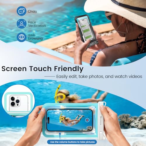 Floatable Floating Waterproof Phone Pouch 2 Pack (2 Count)
