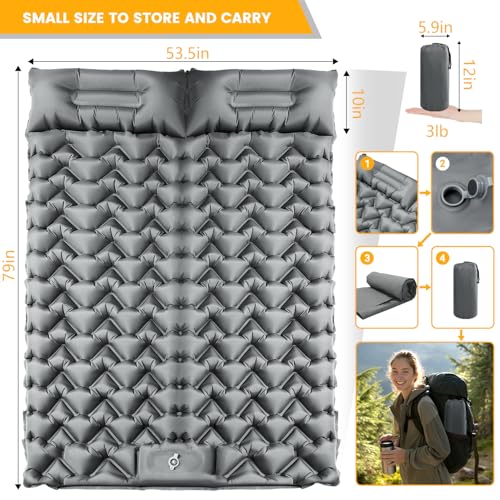 Double Sleeping Pad for Camping