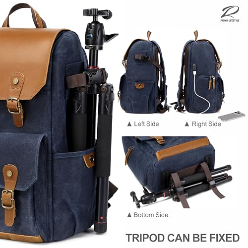 Blue Camera Backpack