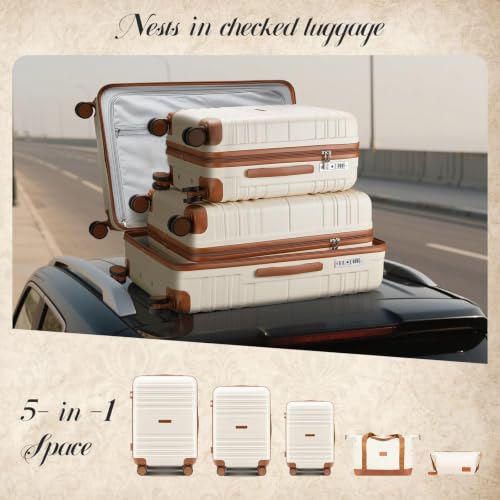 Luggage Sets with Spinner Wheels (5 Count)