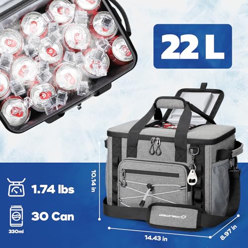 30 Can Leakproof Soft Cooler Bag with Quick Access Opening