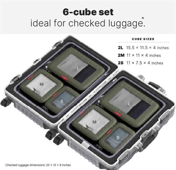 Premium Compression Packing Cubes for Travel