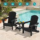 Outdoor Adirondack Chairs with 2 Cup Holders
