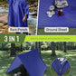 Extra Thick Hooded Rain Poncho Double Layer Waterproof Raincoat Jacket for Men Women Adults