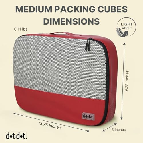 Medium Packing Cubes for Travel (5 Count)