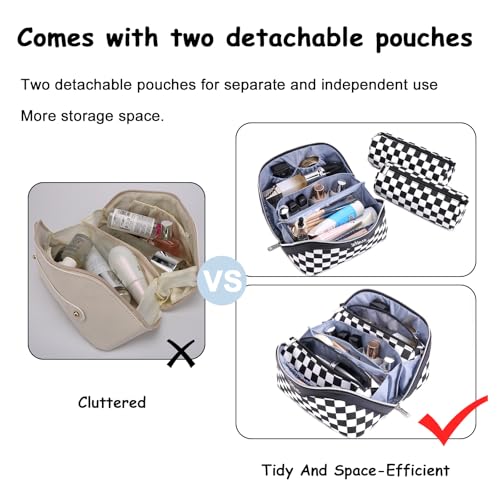 Travel Makeup Bag Cosmetic Bags for Women (3 Count)
