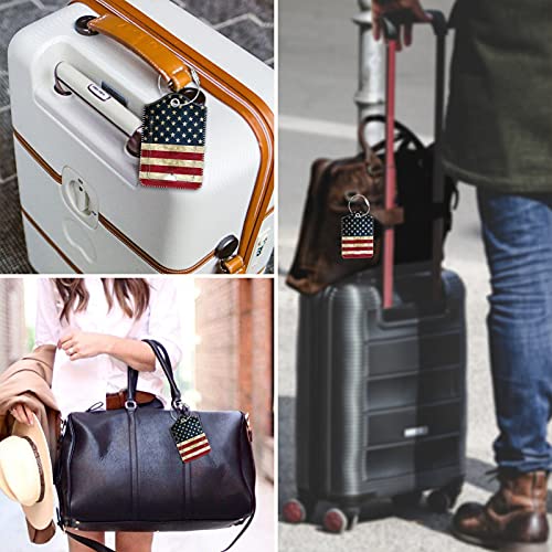 Luggage Tags Privacy Cover ID Label for Travel Bag Suitcase (2 Count)