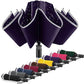 Inverted Umbrella Large Windproof Umbrellas for Rain Sun Travel Umbrella Compact with Reflective Stripe