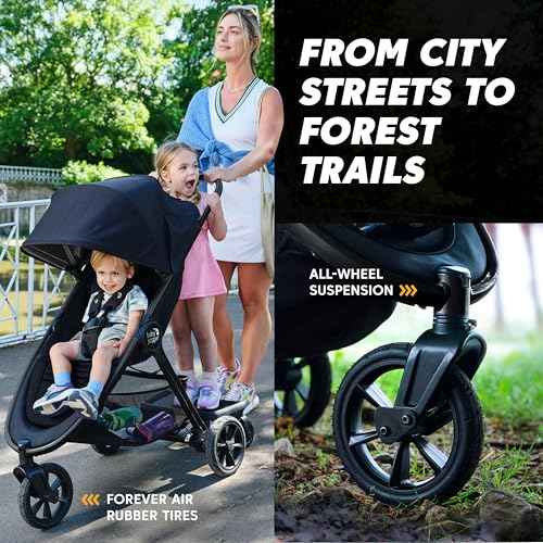 City Mini GT3 All Terrain Baby Stroller with Forever Air Rubber Tires