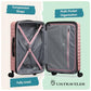 Boren Expandable Hardside Rugged Travel Luggage with 8 Spinner Wheels