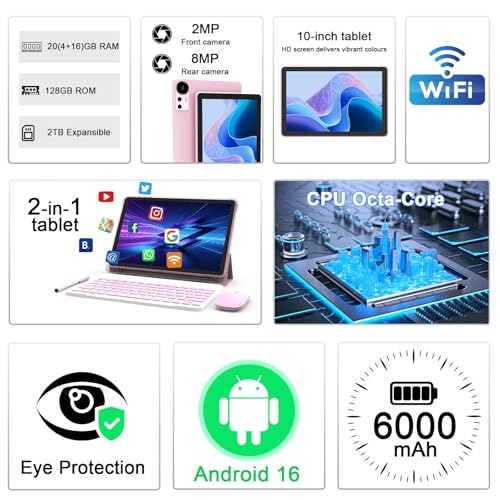 Android 16 Tablet 10 Inch