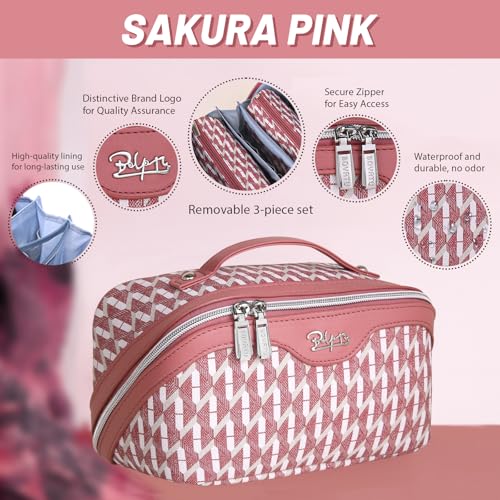 Travel Makeup Bags for Women (3 Count)