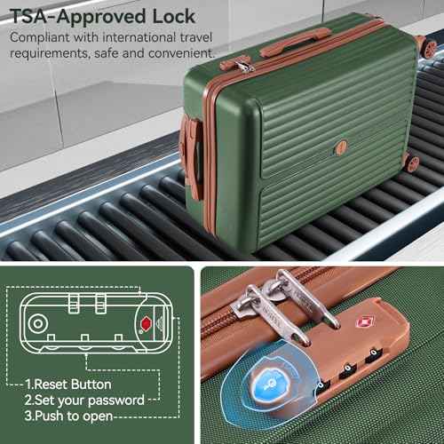 Luggage Sets 3 Piece ABS+PC Hardside (3 Count)