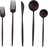 Matte Purple Silverware Set,Gugrida 5-Piece 18/10 Stainless Steel Satin Finish Flatware Set,Kitchen Utensil Set,Tableware Travel Cutlery Set for Camping Office or School Lunch, Dishwasher Safe