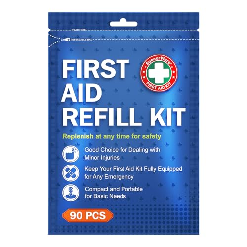 90 Pieces First Aid Refill Kit (90 Count)