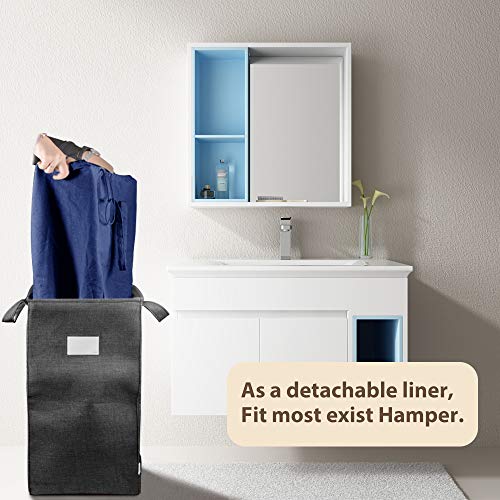 140L Washable Laundry Bags with Handles (2 Count)