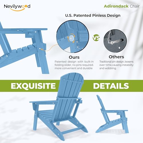Folding Adirondack Chairs Set of 4 (4 Count)