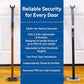 Super Heavy Duty Metal Door Stoppers Bar with 3000+lbs Strength Adjustable Door Security Bar for Home Security Residential