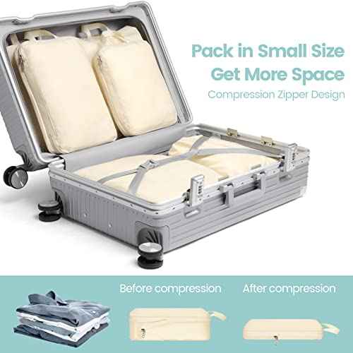 Compression Packing Cubes for Travel (6 Count)
