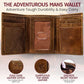Men’s RFID Trifold Leather Wallet with ID Window
