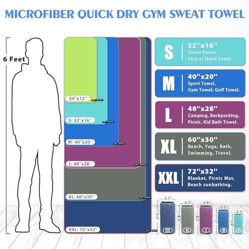 Microfiber Camping Towels (2 Count)