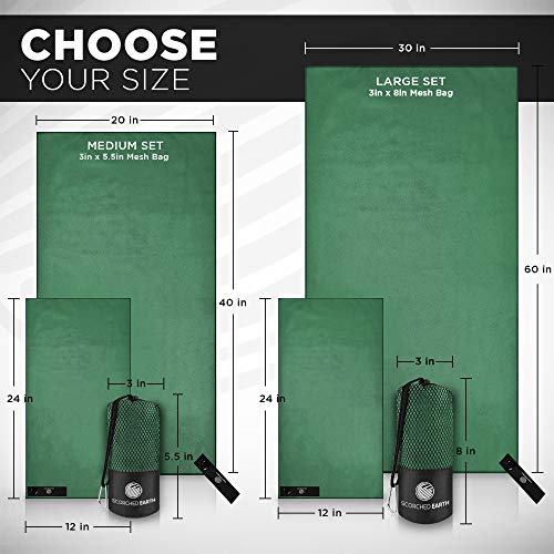 Microfiber Travel & Sports Towel Set