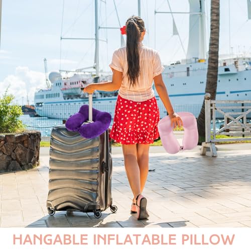 2 Inflatable Neck Pillow Airplane Travel (2 Count)