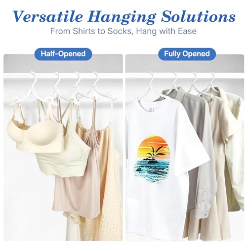 White Travel Hangers 10 Pack (10 Count)