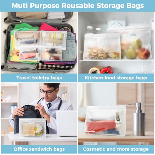 3 Pack Leakproof Clear Toiletry bags (3 Count)