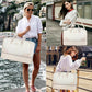 Weekender Bag for Women 21.5" Travel Duffel Large Carry On Bag 3PCS (3 Count)