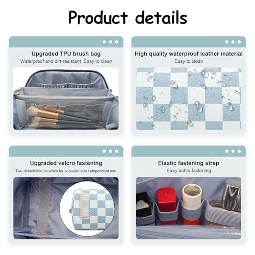 Travel Makeup Bag Organizer Cosmetic Bag (3 Count)