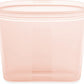 Zip Top Reusable Food Storage Bags | Sandwich Bag [Peach] | Silicone Meal Prep Container | Microwave, Dishwasher and Freezer Safe | Made in the USA