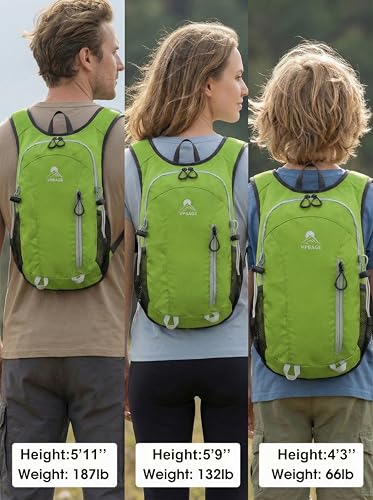 Foldable Small Hiking Backpack with 3 Strap Pockets