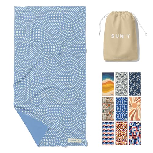 Waffle Microfiber Beach Towel