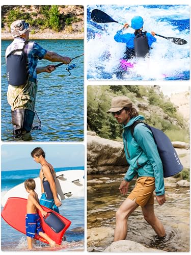 Waterproof Dry Bag Backpack with Emergency Whistle