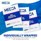 Hand Wipes – (Pack of 100) Benzalkonium Chloride Swabs Individual BZK Single-Use Packets by MEDca (100 Count)