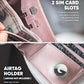Passport Holder Compatible with Airtag Holder RFID Blocking Passport Wallet Travel Leather Passport for Women