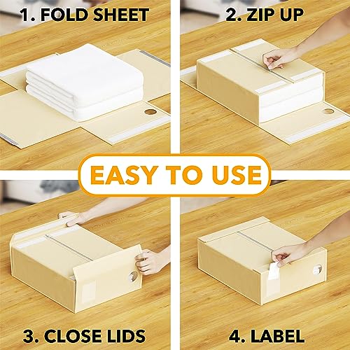 8 Pack Bed Sheet Organizers and Storage