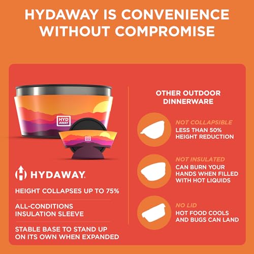 1 Quart Collapsible Insulated Bowl with Lid